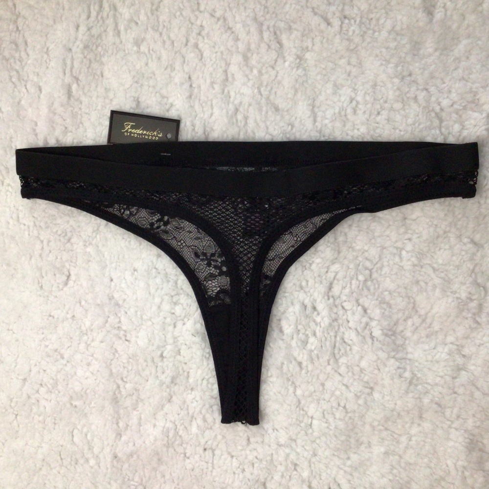 4 for $10.00 Fern Fishnet and Lace Thong